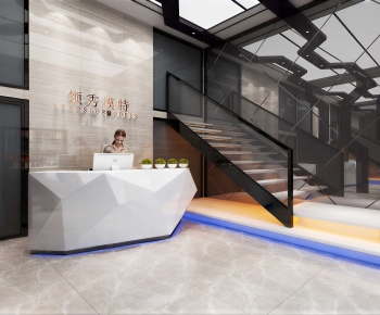 Modern Office Reception Desk-ID:538057097
