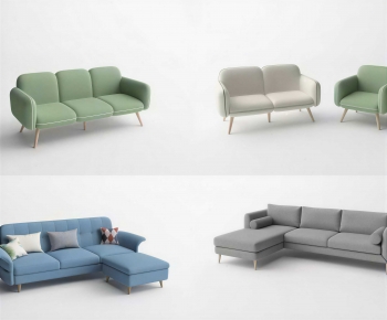 Modern Three-seat Sofa-ID:614275936