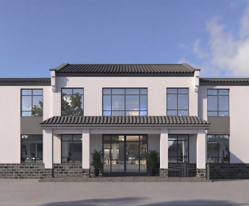 New Chinese Style Building Appearance-ID:571397078