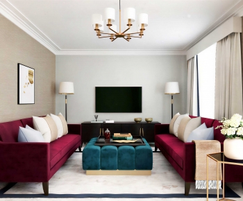 Modern A Living Room-ID:932430034