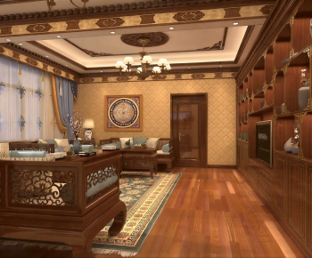 Chinese Style A Living Room-ID:458081014