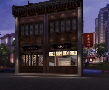 New Chinese Style Facade Element-ID:505337001