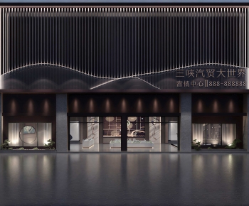 New Chinese Style Facade Element-ID:317730912