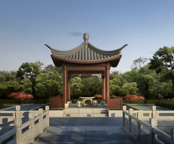 New Chinese Style Ancient Architectural Buildings-ID:568615915