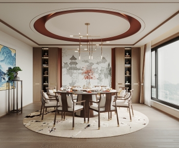New Chinese Style Dining Room-ID:585272075