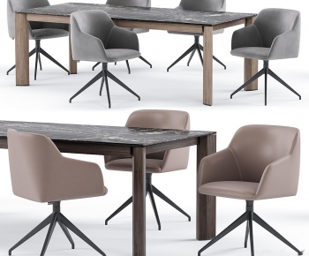 Modern Dining Table And Chairs-ID:692110064