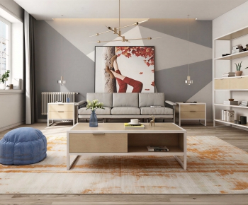 Modern A Living Room-ID:205259392
