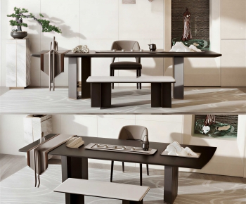 Modern Dining Table And Chairs-ID:750574117