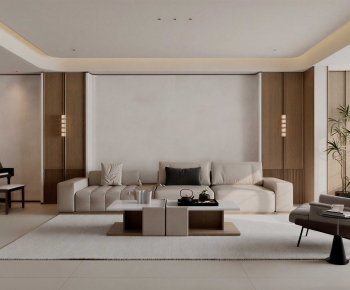 New Chinese Style A Living Room-ID:689876083
