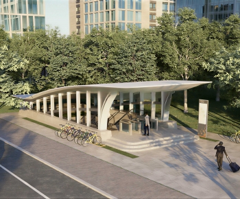 Modern Building Appearance-ID:509211065