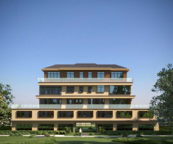 Modern Appearance Of Commercial Building-ID:591860065