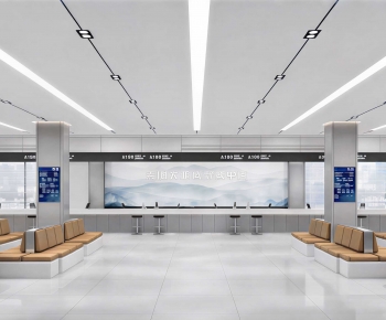 Modern Office Reception Desk-ID:402800082