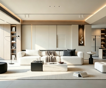 Modern A Living Room-ID:534441954