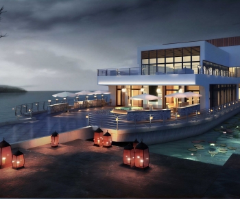 Modern Appearance Of Commercial Building-ID:805345063