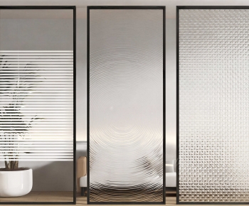 Modern Glass Screen Partition-ID:406115064