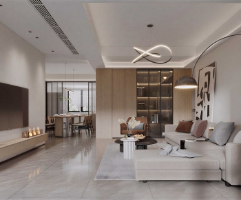 Modern A Living Room-ID:641545064