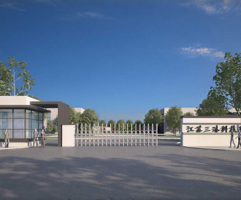Modern Facade Element-ID:946098096