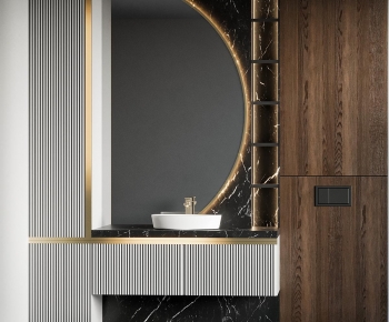 Modern Bathroom Cabinet-ID:992858894