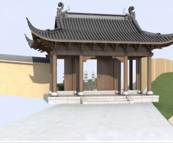 Chinese Style Building Component-ID:232302904