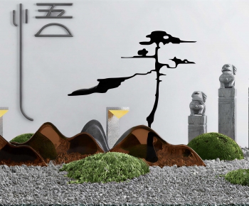 New Chinese Style Plant Landscaping-ID:819047933