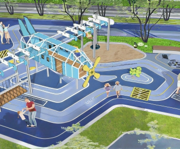 Modern Park Landscape-ID:153329434