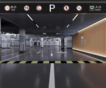 Modern Underground Parking Lot-ID:831309085