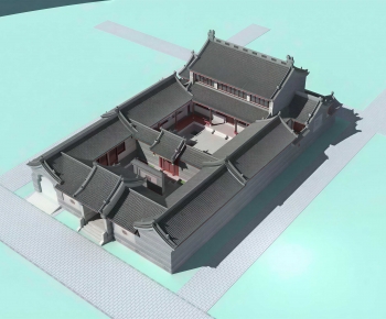 Chinese Style Building Appearance-ID:638134965