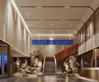 New Chinese Style Office Reception Desk-ID:202564007