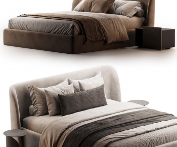 Modern Double Bed-ID:190579913