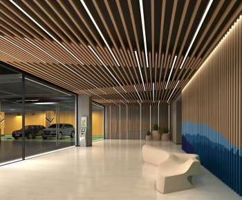 Modern Underground Parking Lot-ID:296143053