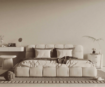 Modern Double Bed-ID:612477065