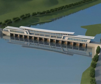 Modern Building Component-ID:548455953