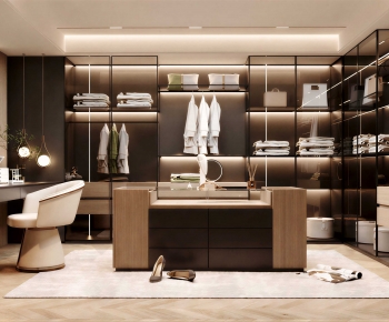 Modern Clothes Storage Area-ID:154716014