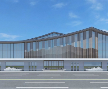 Modern Appearance Of Commercial Building-ID:230277066
