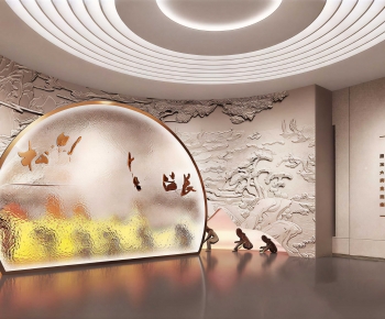 New Chinese Style Exhibition Hall-ID:868730565
