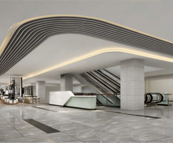 Modern Office Reception Desk-ID:735228067