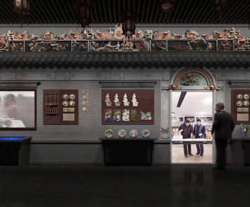 Modern Exhibition Hall-ID:417705061