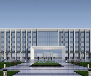 Modern Appearance Of Commercial Building-ID:646382095