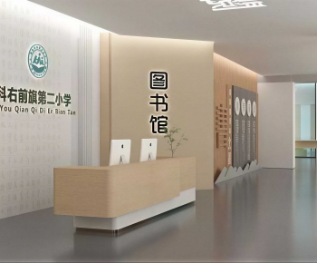 Modern Office Reception Desk-ID:627039918