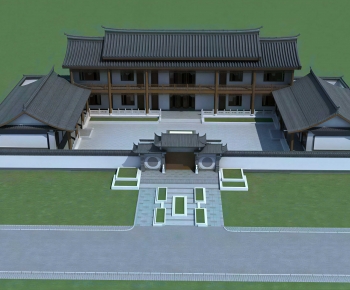 Chinese Style Building Appearance-ID:120152009