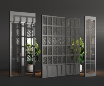 Modern Glass Screen Partition-ID:628946073