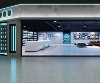 Modern Office Reception Desk-ID:717277057