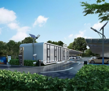 Modern Building Appearance-ID:547343029