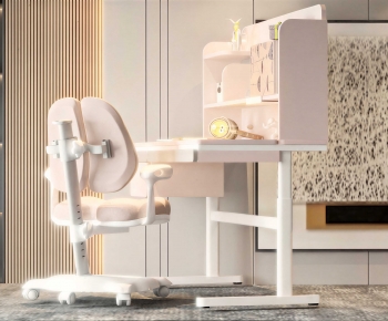 Modern Computer Desk And Chair-ID:400619984