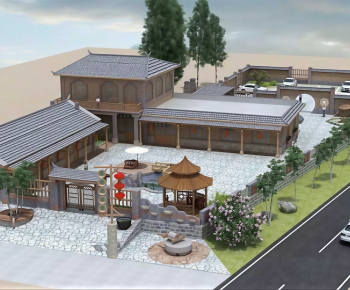 Chinese Style Building Appearance-ID:267283926