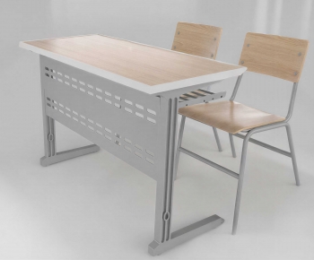 Modern Computer Desk And Chair-ID:800359963