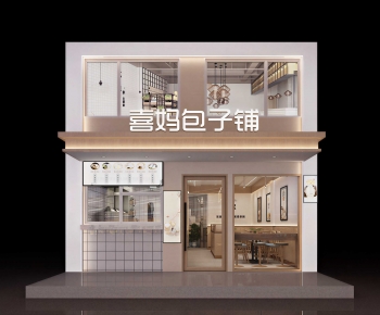 Modern Facade Element-ID:821369891