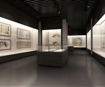 New Chinese Style Exhibition Hall-ID:489919242