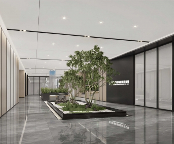 Modern Office Reception Desk-ID:348957067