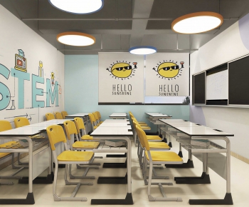 Modern School Classrooms-ID:216598996